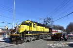 Engine # 3016 leads the train into the Oakland collection stop, located at the Enterprise Rent-A-Car facility right off of Rt. 202